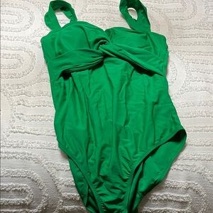 Green One-Piece Swimsuit